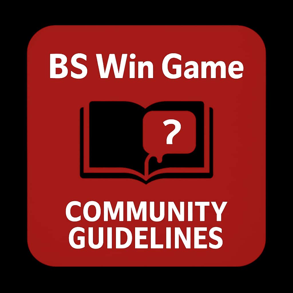 Icon representing BS Win Game Community Guidelines.