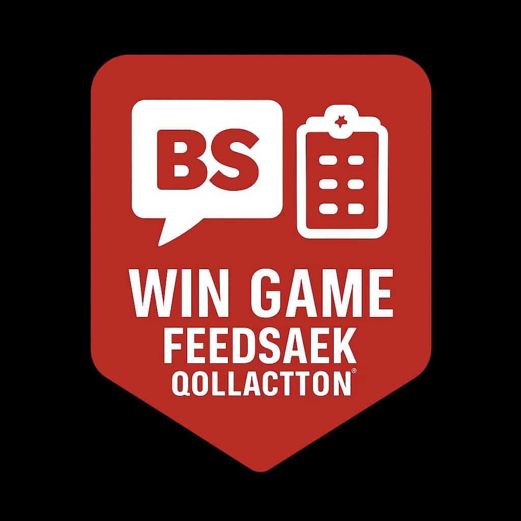 An icon symbolizing BS Win Game Feedback Collection, showcasing user engagement.