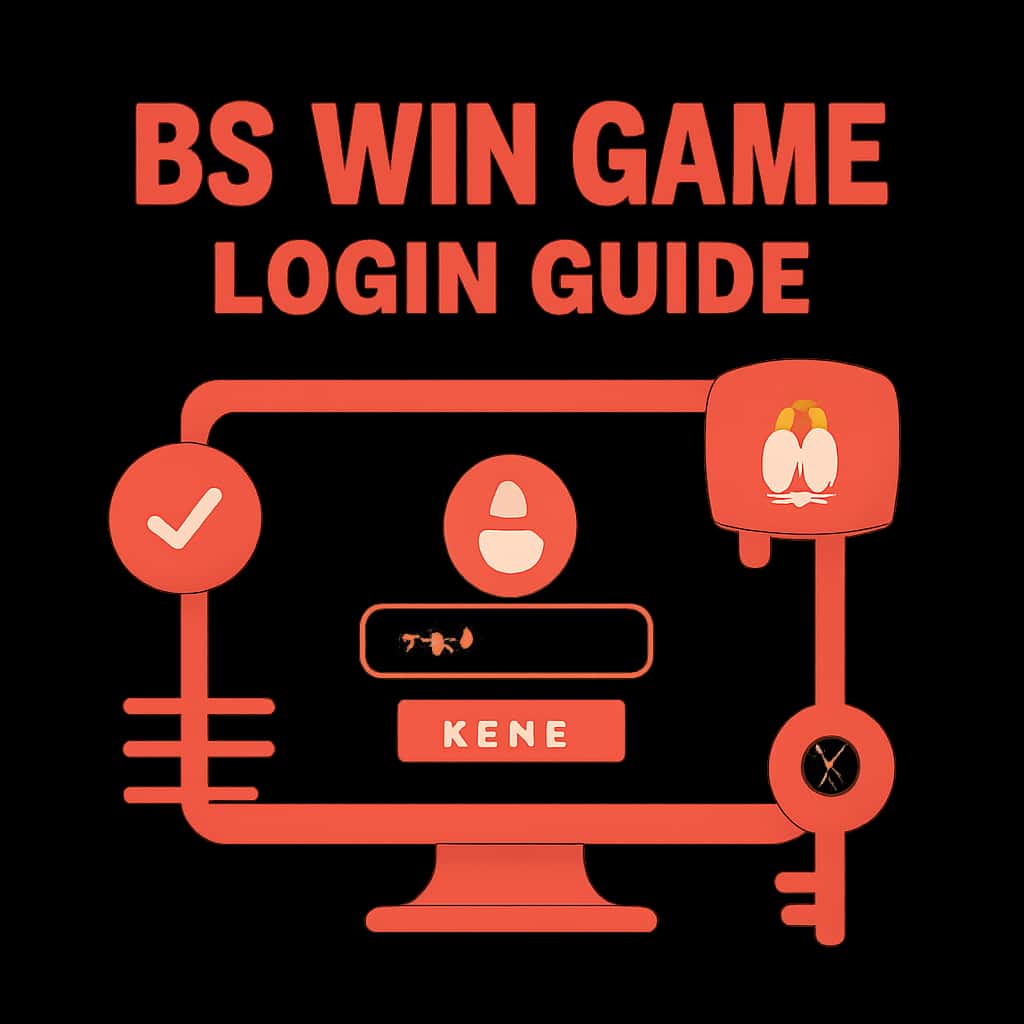 Illustration clarifying the login process for BS Win Game.