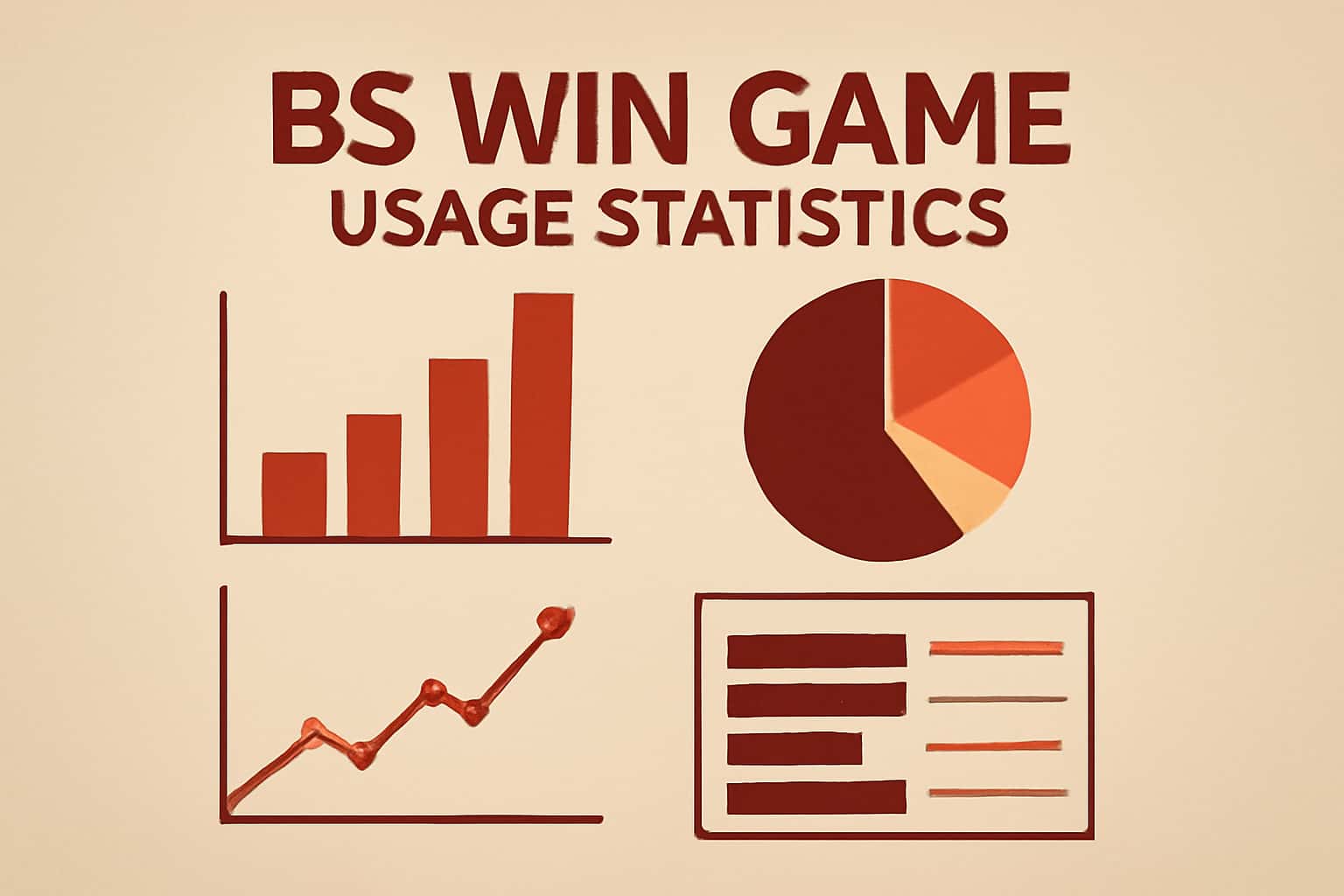 An informative visual representation of BS Win Game Usage Statistics.