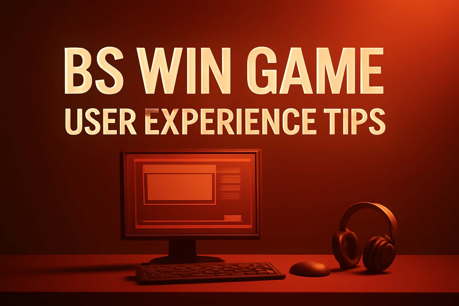 An informational graphic depicting BS Win Game User Experience Tips with a high-tech aesthetic.