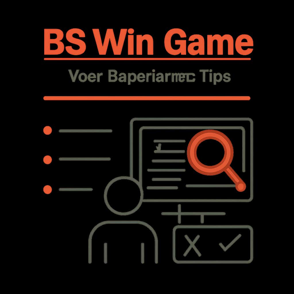 An educational diagram explaining key aspects of BS Win Game User Experience.