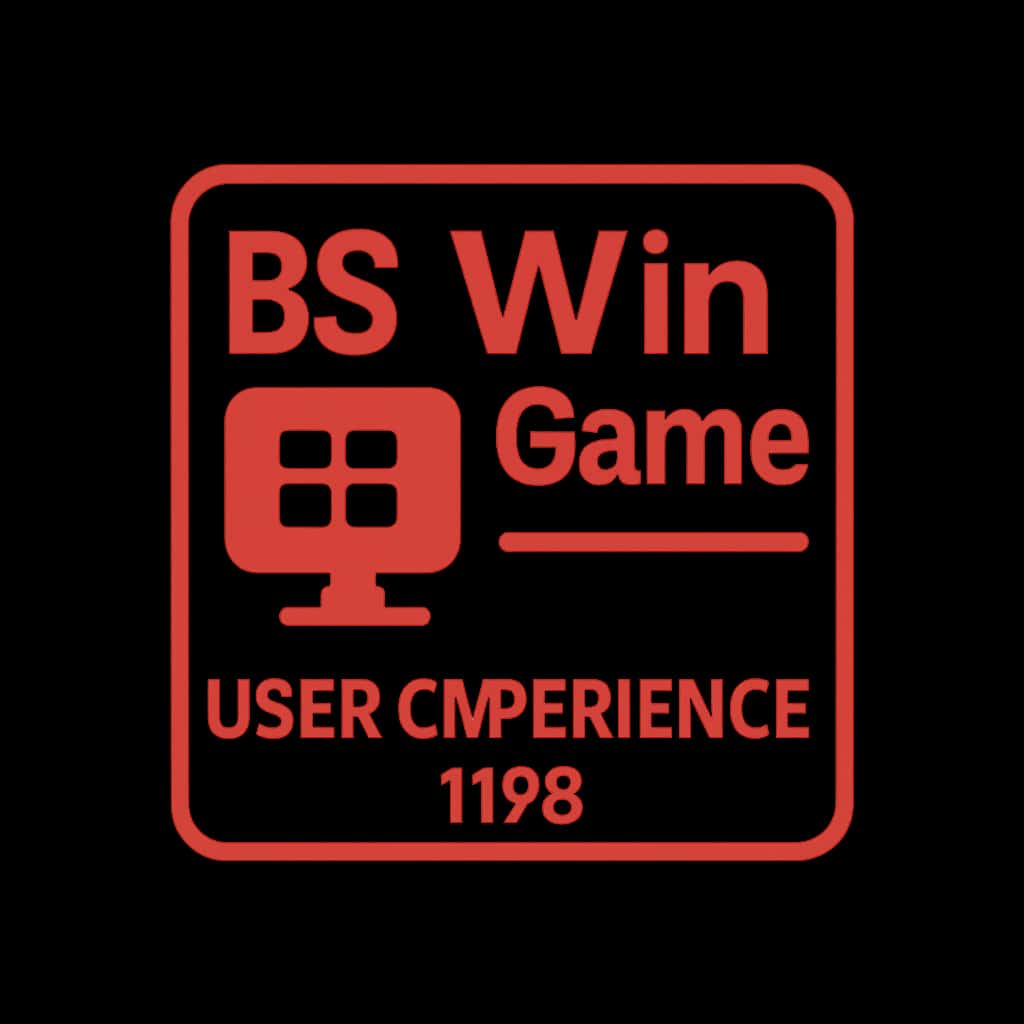 A badge icon symbolizing BS Win Game User Experience Tips in a professional style.