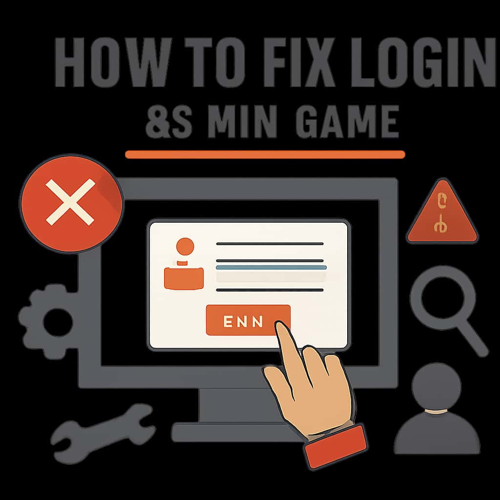 Diagram illustrating steps to resolve BS Win Game login problems.