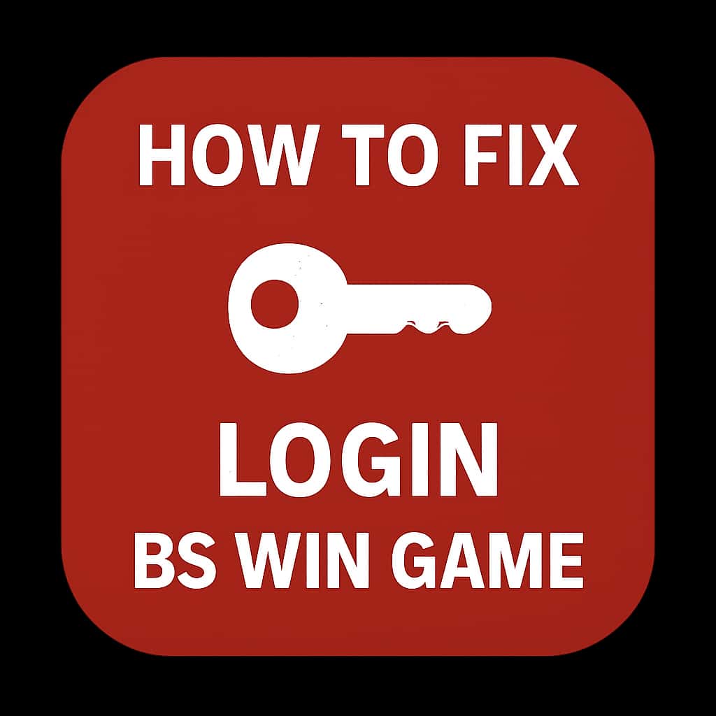 Icon representing support for BS Win Game login issues.