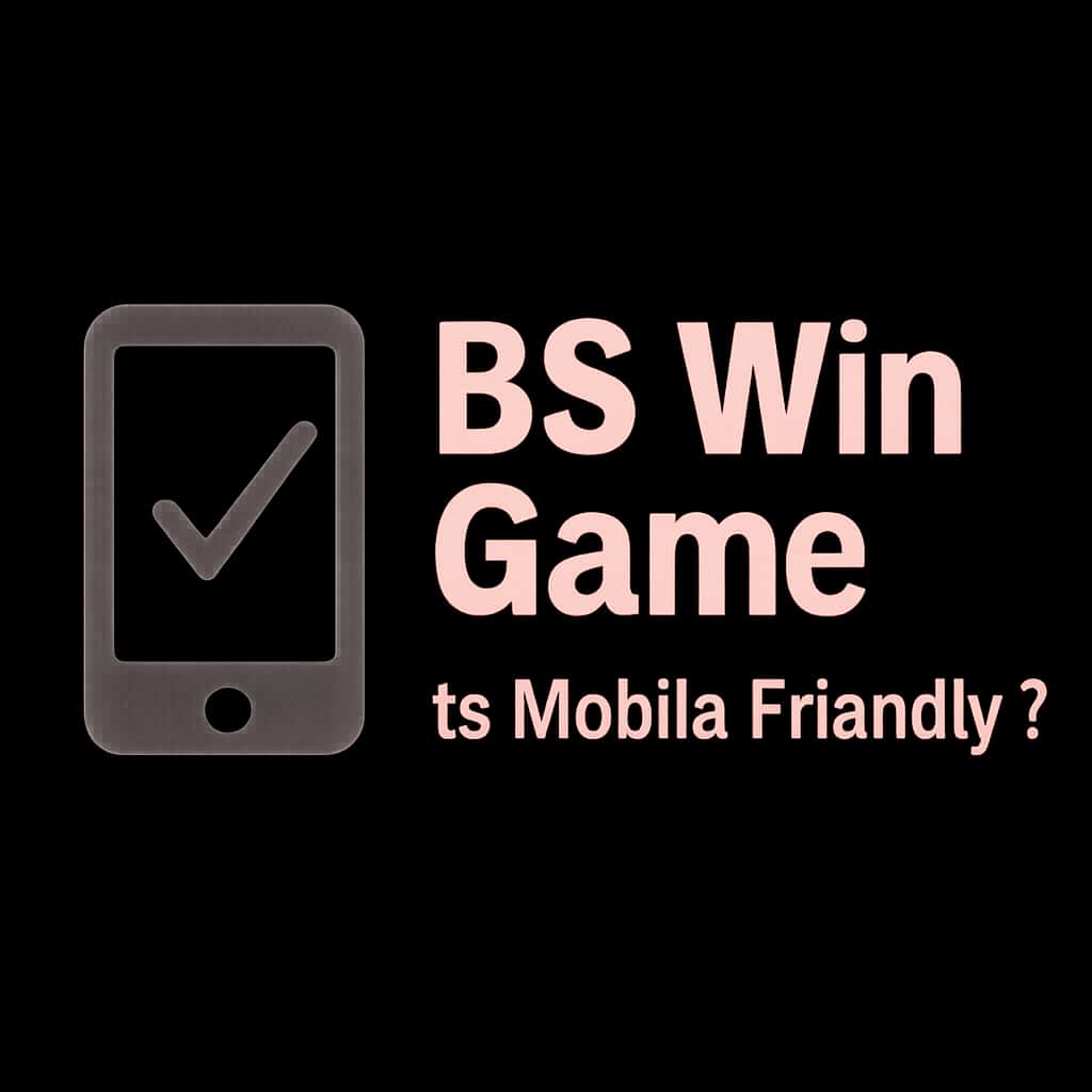 An icon illustrating the mobile-friendly aspects of BS Win Game.